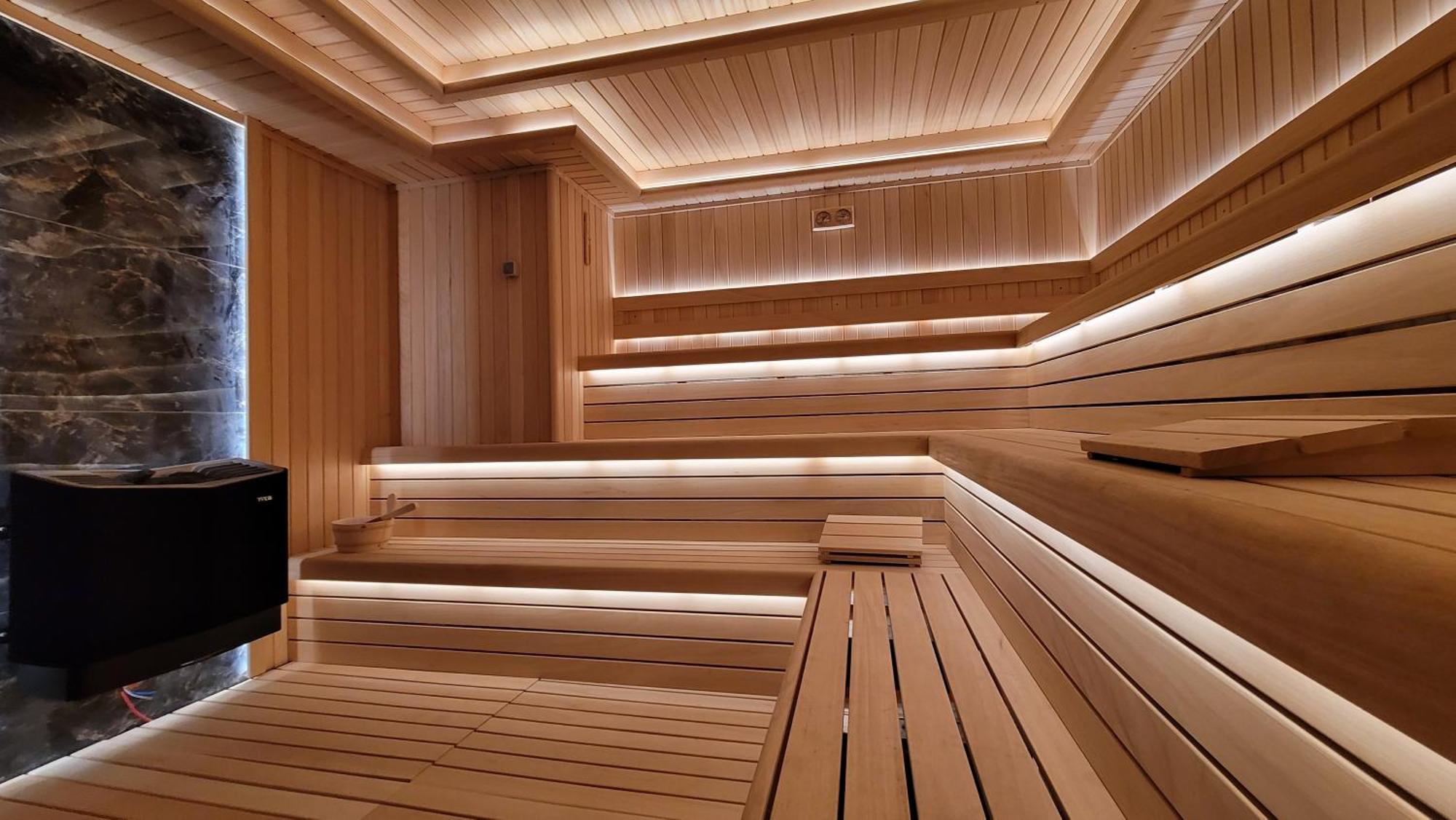 Wyndham Grand Izmir Ozdilek Thermal & Spa Exterior foto A modern Finnish sauna
